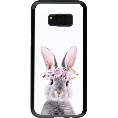 Coque Samsung Galaxy S8+ - Hybrid Armor noir Easter 2023 flower bunny