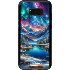 Coque Samsung Galaxy S8+ - Hybrid Armor noir Fantasy Mountain Lake Sky Stars