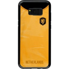 Coque Samsung Galaxy S8+ - Hybrid Armor noir Maillot de football Pays-Bas 2022 personnalisable