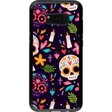 Coque Samsung Galaxy S8+ - Hybrid Armor noir Halloween 2023 mexican style