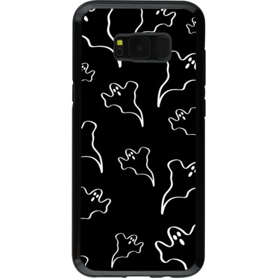 Coque Samsung Galaxy S8+ - Hybrid Armor noir Halloween 2024 black and white ghosts