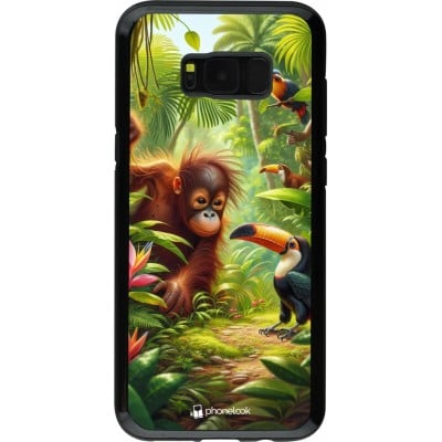 Coque Samsung Galaxy S8+ - Hybrid Armor noir Jungle Tropicale Tayrona