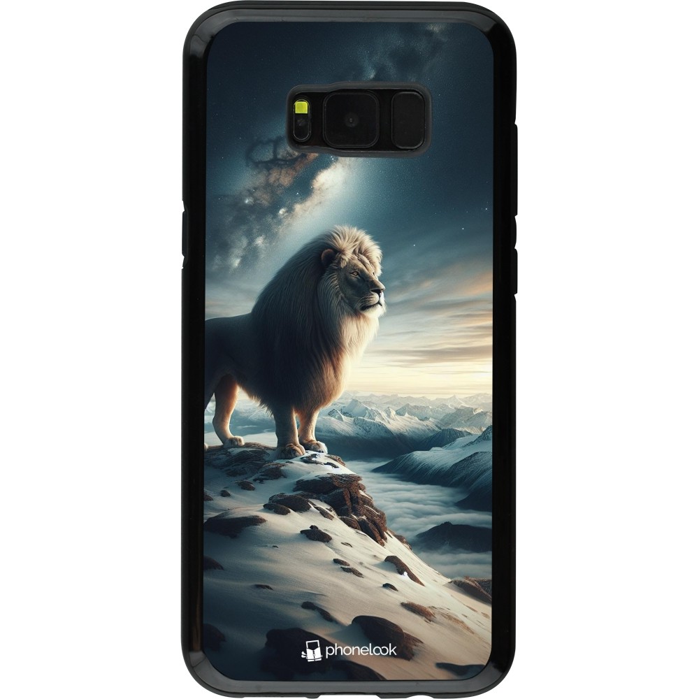 Coque Samsung Galaxy S8+ - Hybrid Armor noir Le lion blanc