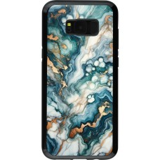 Coque Samsung Galaxy S8+ - Hybrid Armor noir Marbre Vert Bleu Doré