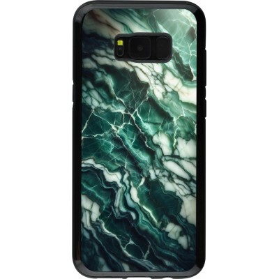 Coque Samsung Galaxy S8+ - Hybrid Armor noir Marbre vert majestueux