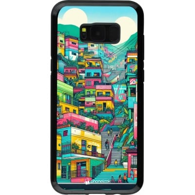 Coque Samsung Galaxy S8+ - Hybrid Armor noir Medellin Comuna 13 Art