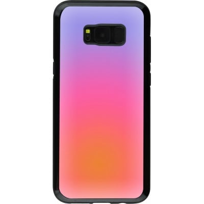 Coque Samsung Galaxy S8+ - Hybrid Armor noir Orange Pink Blue Gradient