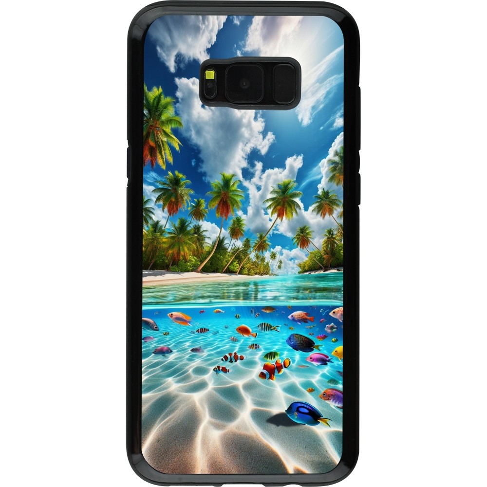 Coque Samsung Galaxy S8+ - Hybrid Armor noir Plage Paradis