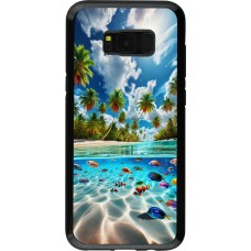 Coque Samsung Galaxy S8+ - Hybrid Armor noir Plage Paradis