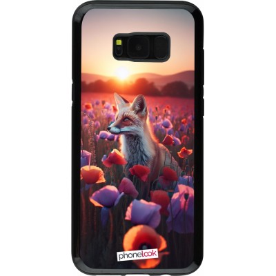 Coque Samsung Galaxy S8+ - Hybrid Armor noir Renard pourpre au crépuscule