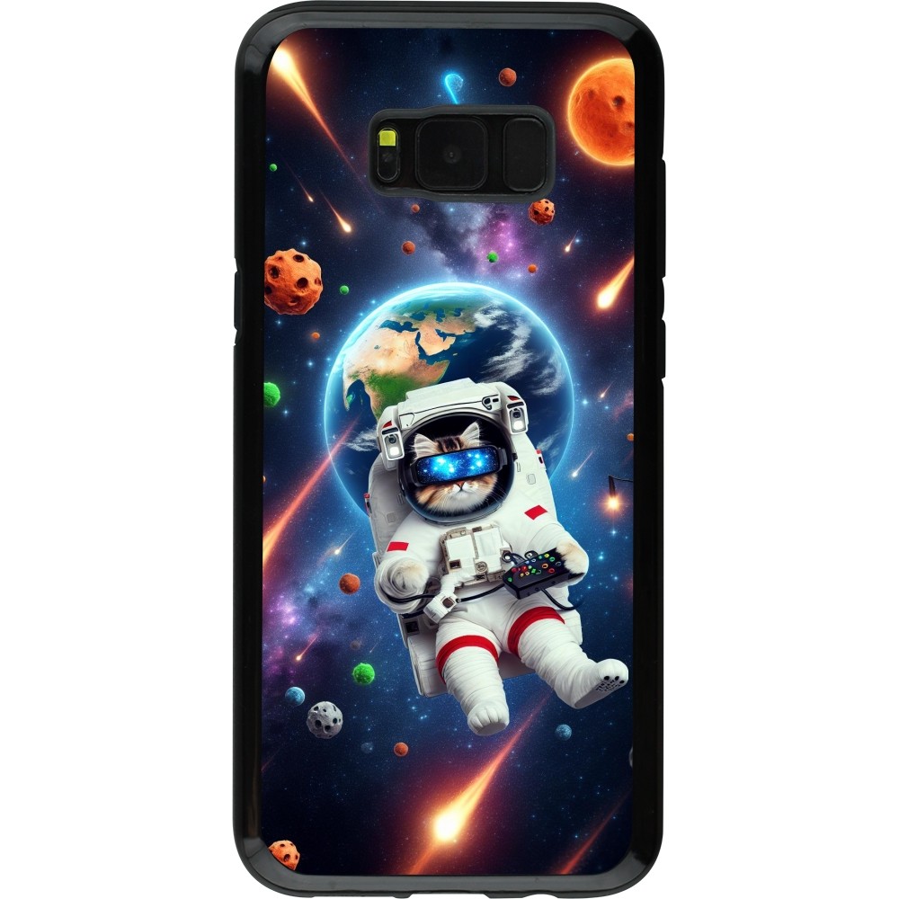 Coque Samsung Galaxy S8+ - Hybrid Armor noir VR SpaceCat Odyssey