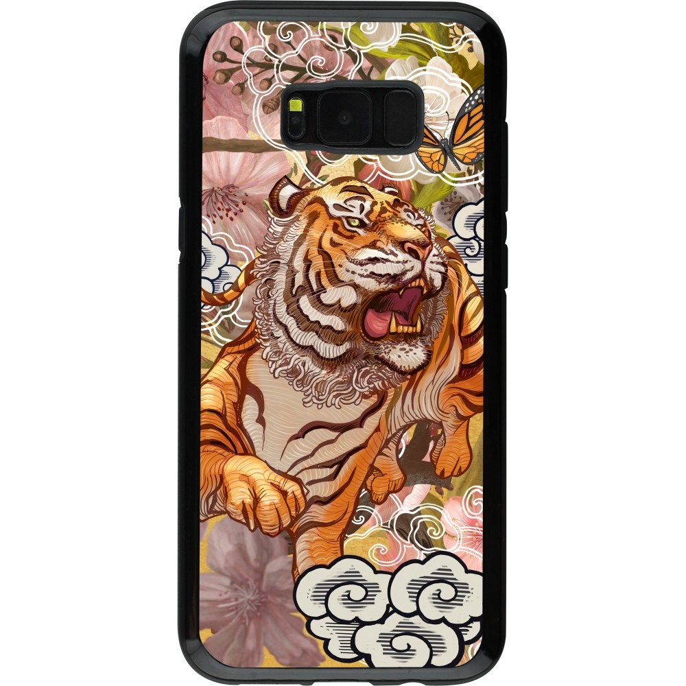 Coque Samsung Galaxy S8+ - Hybrid Armor noir Spring 23 japanese tiger