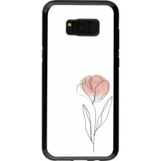 Coque Samsung Galaxy S8+ - Hybrid Armor noir Spring 23 minimalist flower