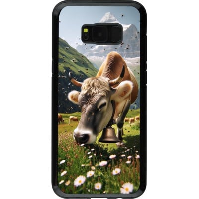 Coque Samsung Galaxy S8+ - Hybrid Armor noir Vache montagne Valais