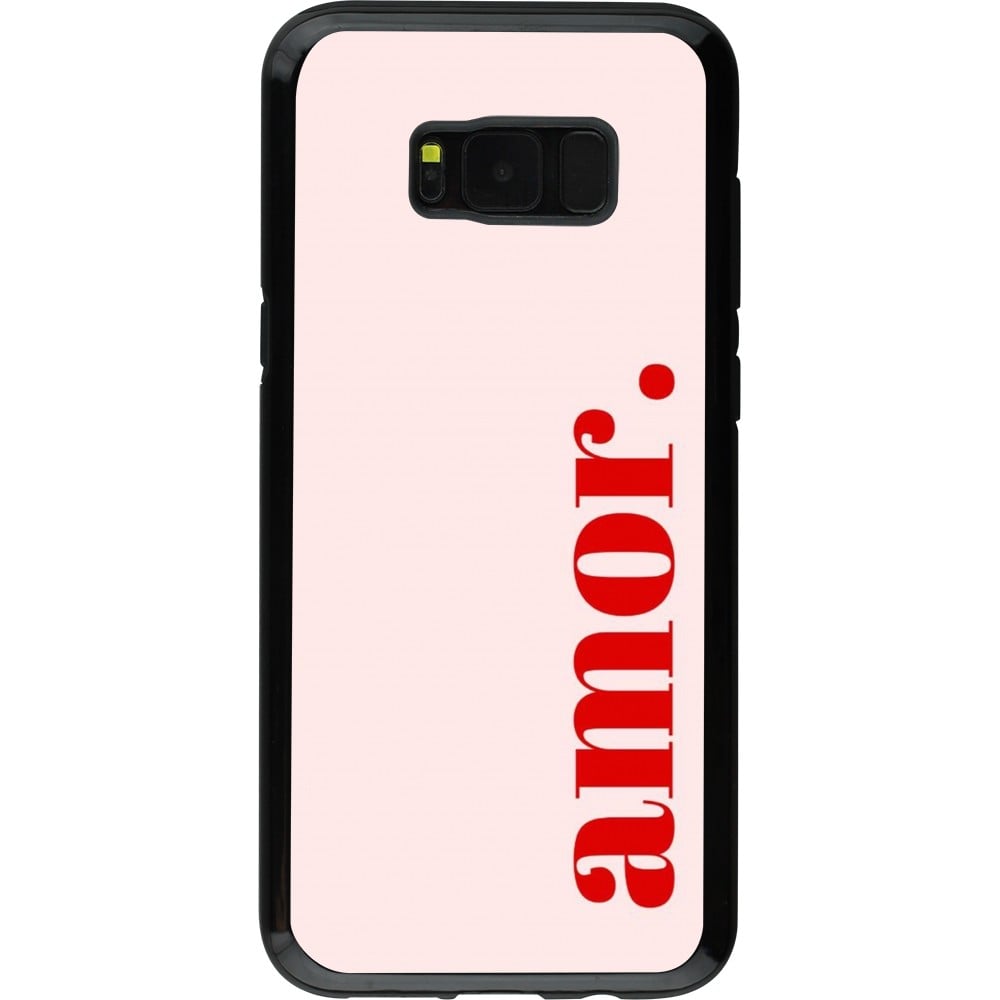 Coque Samsung Galaxy S8+ - Hybrid Armor noir Valentine 2024 amor