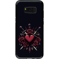 Coque Samsung Galaxy S8+ - Hybrid Armor noir Valentine 2024 gothic love