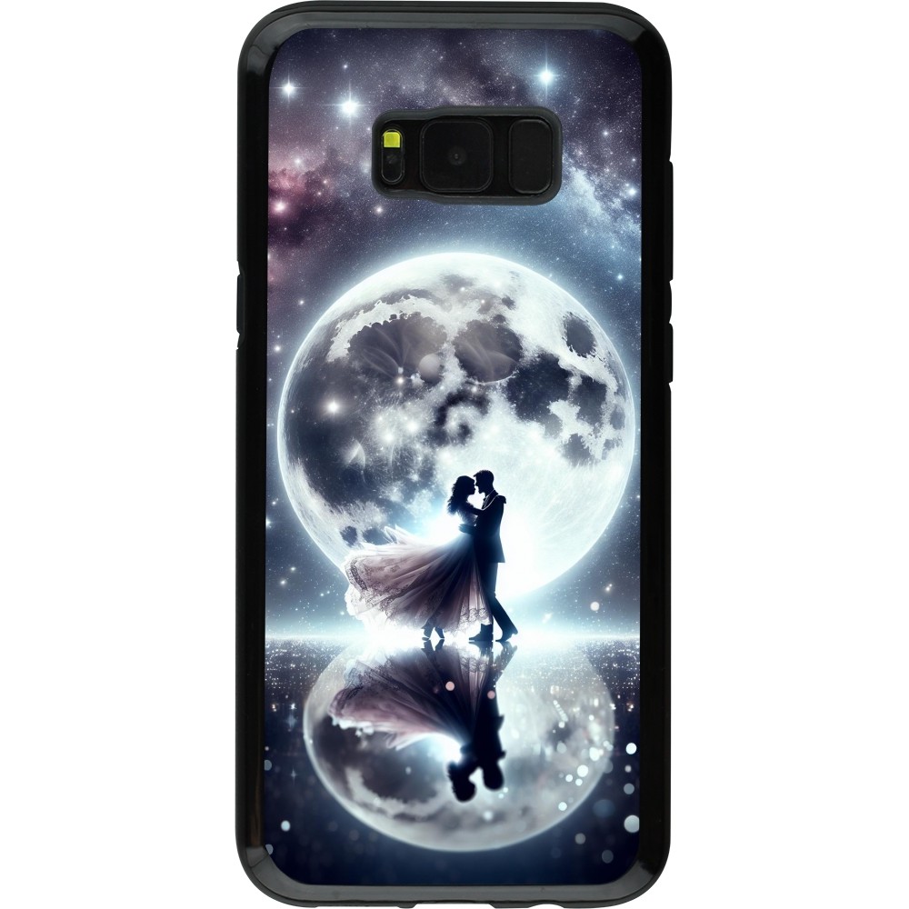 Coque Samsung Galaxy S8+ - Hybrid Armor noir Valentine 2024 Love under the moon