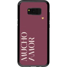 Coque Samsung Galaxy S8+ - Hybrid Armor noir Valentine 2024 mucho amor rosado