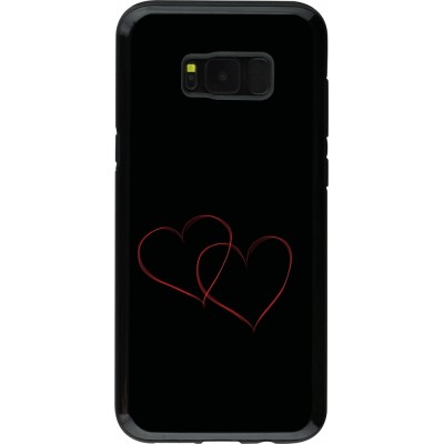 Coque Samsung Galaxy S8+ - Hybrid Armor noir Valentine 2023 attached heart