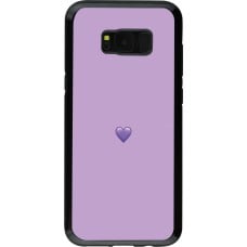 Coque Samsung Galaxy S8+ - Hybrid Armor noir Valentine 2023 purpule single heart