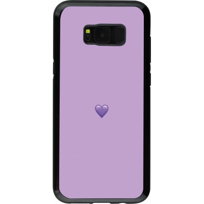 Coque Samsung Galaxy S8+ - Hybrid Armor noir Valentine 2023 purpule single heart