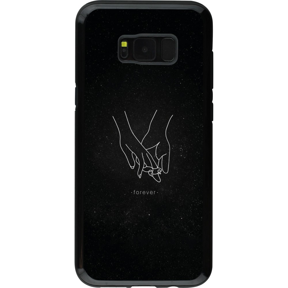 Coque Samsung Galaxy S8+ - Hybrid Armor noir Valentine 2023 hands forever