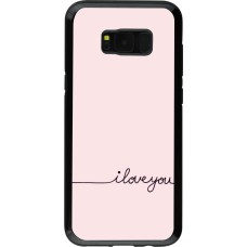 Coque Samsung Galaxy S8+ - Hybrid Armor noir Valentine 2023 i love you writing