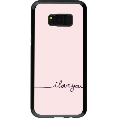 Coque Samsung Galaxy S8+ - Hybrid Armor noir Valentine 2023 i love you writing