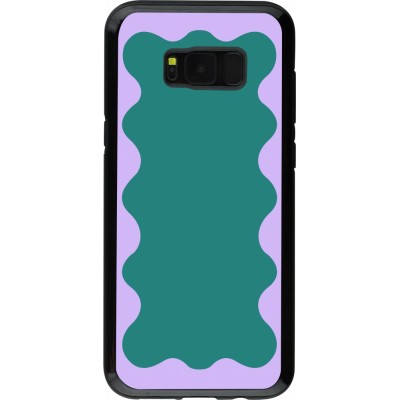 Coque Samsung Galaxy S8+ - Hybrid Armor noir Wavy Rectangle Green Purple