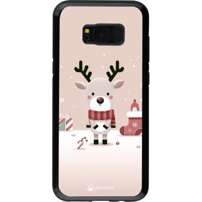 Coque Samsung Galaxy S8+ - Hybrid Armor noir Noël 2023 Choupinette Renne