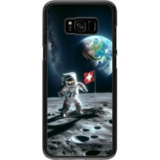 Coque Samsung Galaxy S8+ - Astro Suisse sur lune