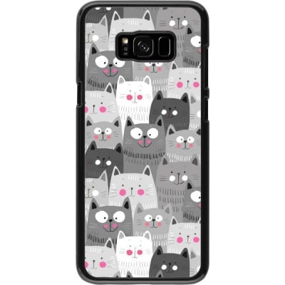 Coque Samsung Galaxy S8+ - Chats gris troupeau