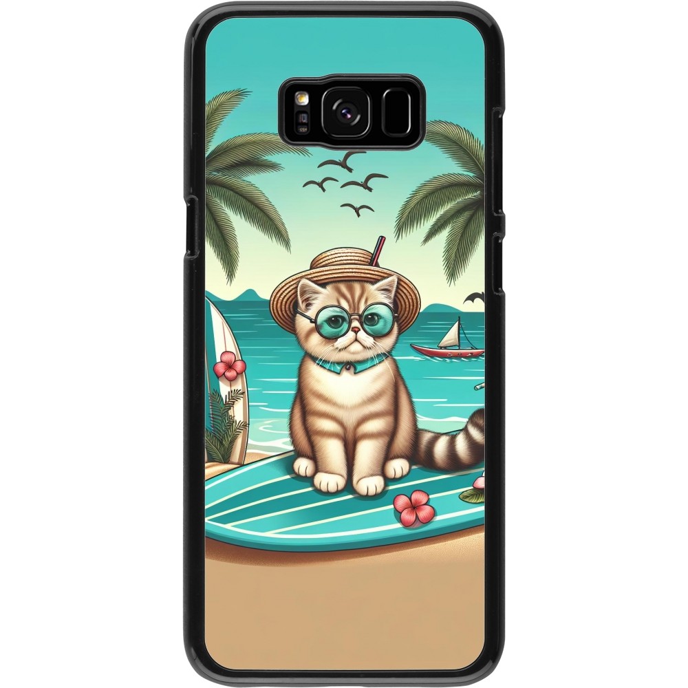 Coque Samsung Galaxy S8+ - Chat Surf Style