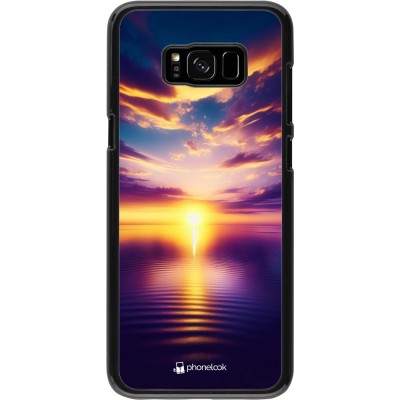 Coque Samsung Galaxy S8+ - Coucher soleil jaune violet