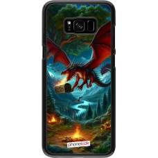 Coque Samsung Galaxy S8+ - Dragon Volant Forêt Trésor