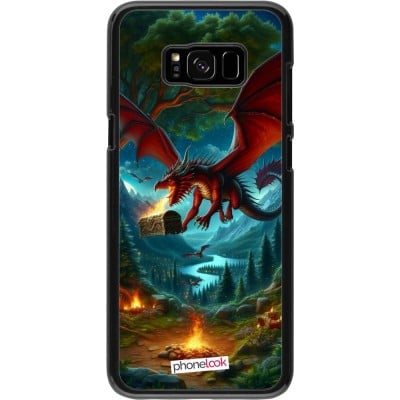 Coque Samsung Galaxy S8+ - Dragon Volant Forêt Trésor