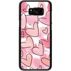 Coque Samsung Galaxy S8+ - Easter 2023 pink hearts