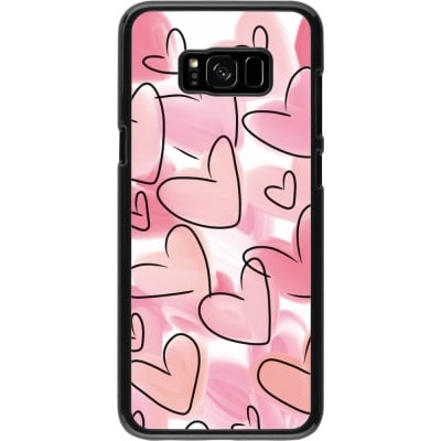 Coque Samsung Galaxy S8+ - Easter 2023 pink hearts