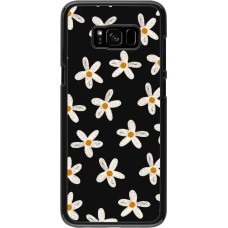 Coque Samsung Galaxy S8+ - Easter 2024 white on black flower