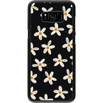 Coque Samsung Galaxy S8+ - Easter 2024 white on black flower