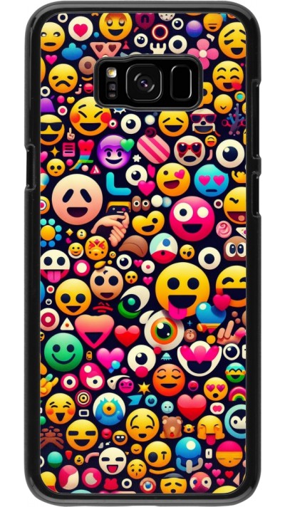 Coque Samsung Galaxy S8+ - Emoji Mix Color