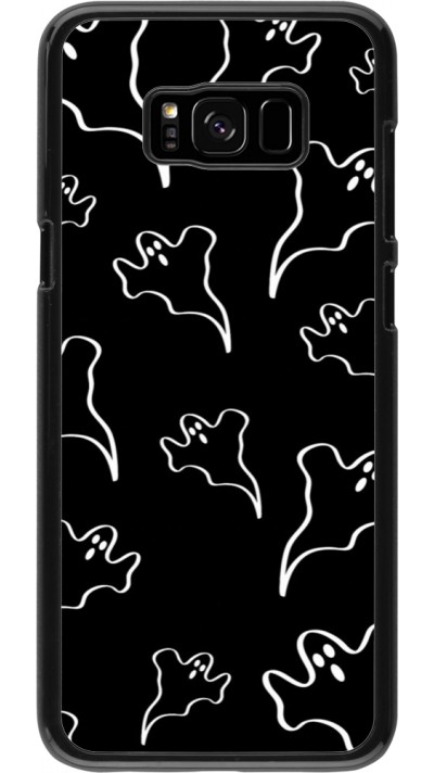 Coque Samsung Galaxy S8+ - Halloween 2024 black and white ghosts