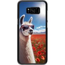 Coque Samsung Galaxy S8+ - Lama Chic en Coquelicot