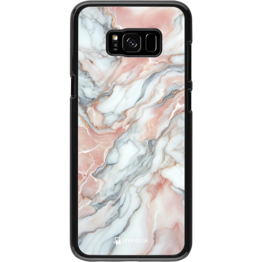 Coque Samsung Galaxy S8+ - Marbre Rose Lumineux