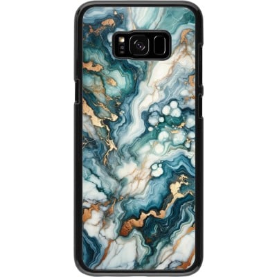 Coque Samsung Galaxy S8+ - Marbre Vert Bleu Doré