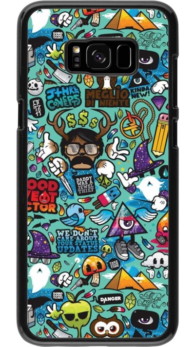 Coque Samsung Galaxy S8+ - Mixed Cartoons Turquoise