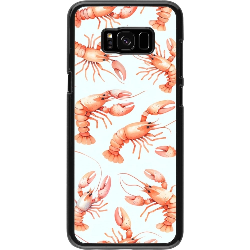 Coque Samsung Galaxy S8+ - Pattern de homards pastels