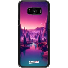 Coque Samsung Galaxy S8+ - Paysage Violet-Rose