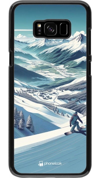 Coque Samsung Galaxy S8+ - Snowboarder Montagne