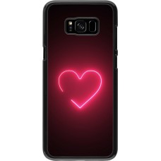 Coque Samsung Galaxy S8+ - Valentine 2023 single neon heart